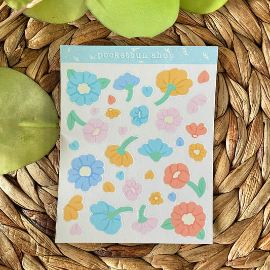 Patreon Sticker Club - Flower Sticker Sheets