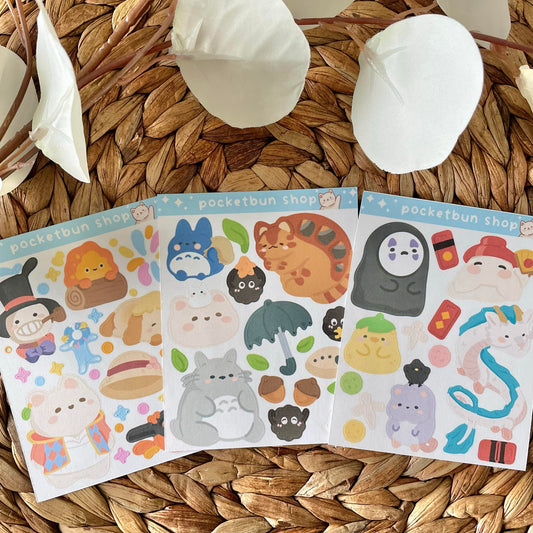 Patreon Sticker Club - Ghibli Sticker Sheets