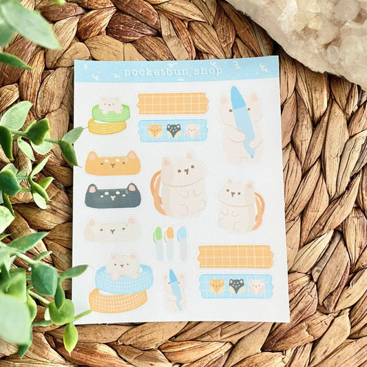 Tofu Stationery Sticker Sheet