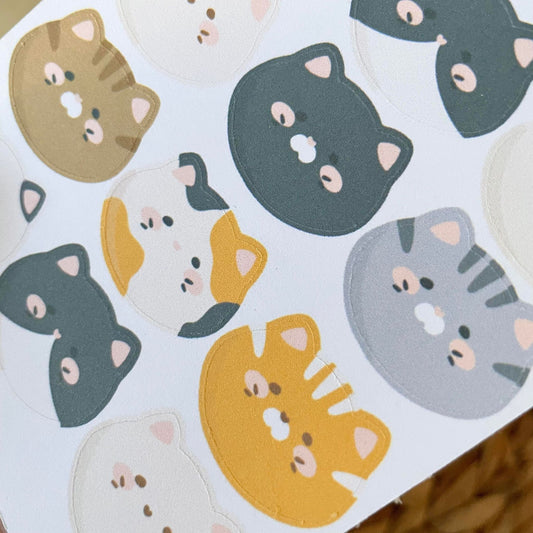 Chubby Kitty Sticker Sheet
