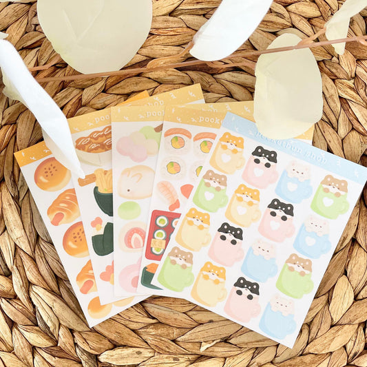 Foodie Sticker Sheets Bundle