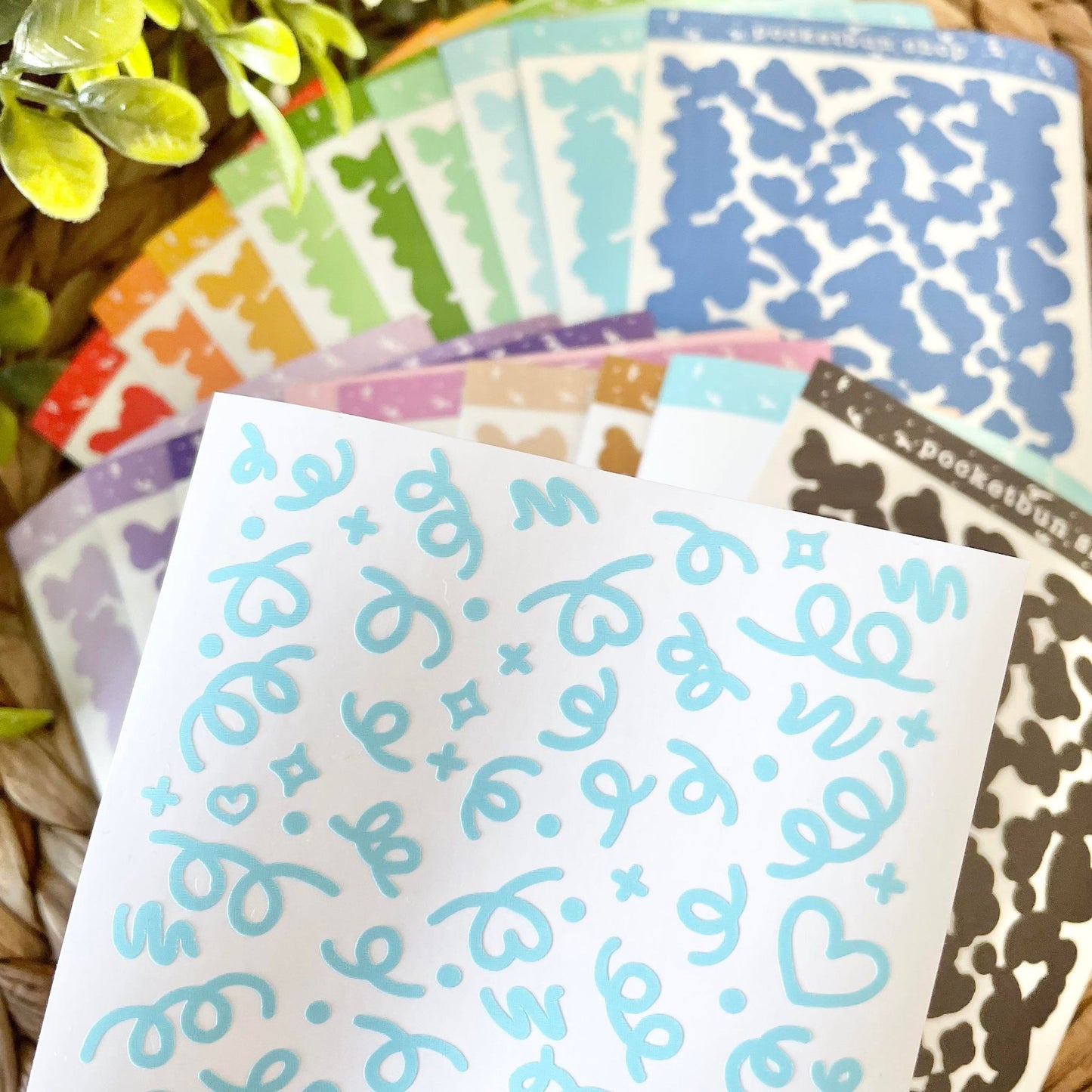 A-GRADE Confetti Polco/Deco Sticker Sheets