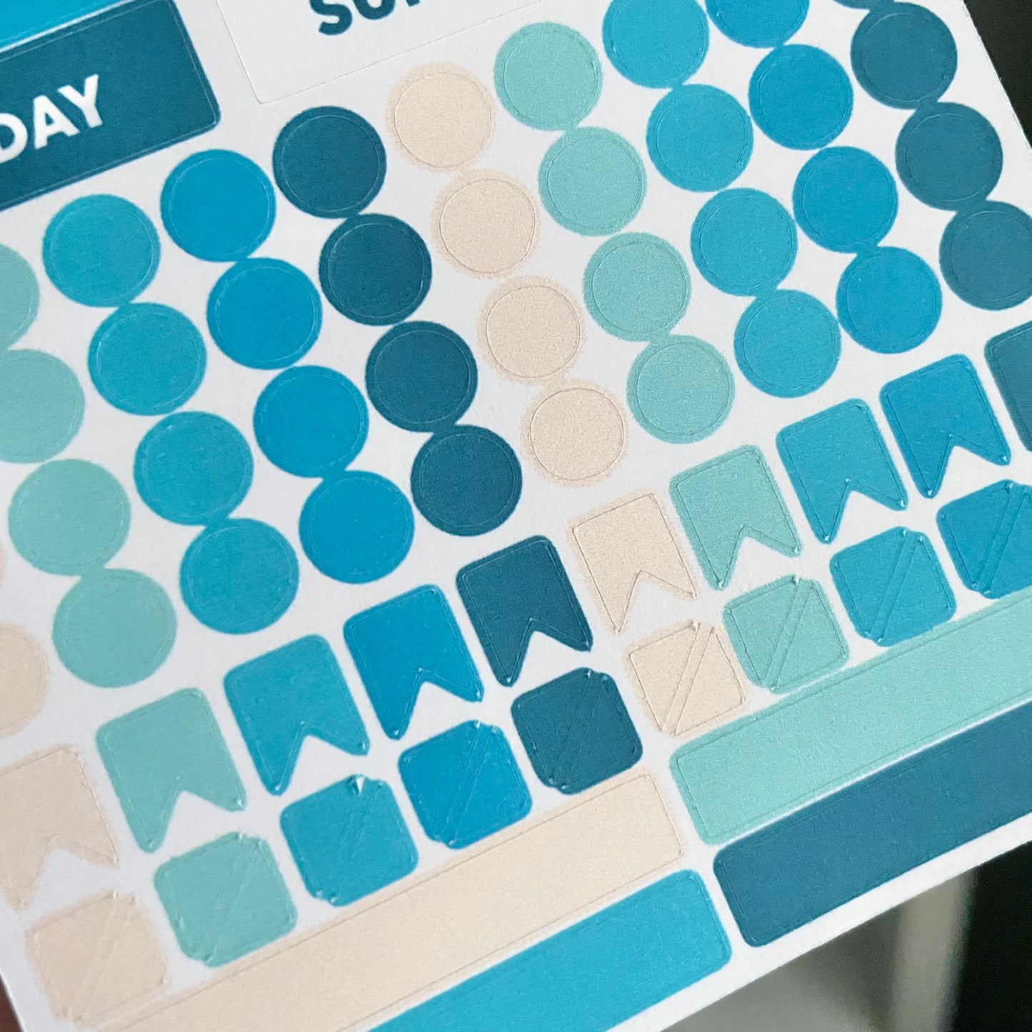 Days of The Week Planner Sticker Sheets