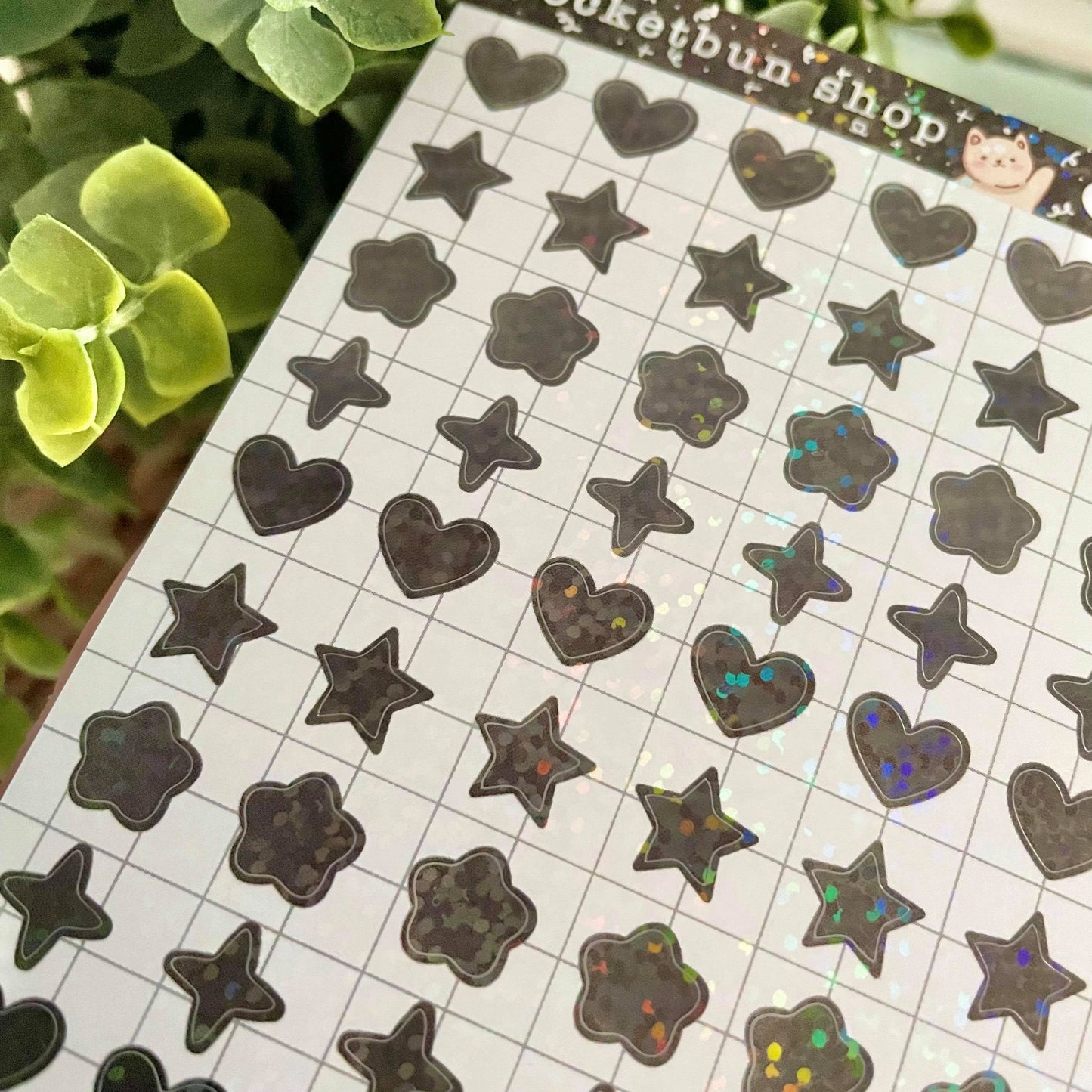 Holographic Shapes Vinyl Deco Sticker Sheets