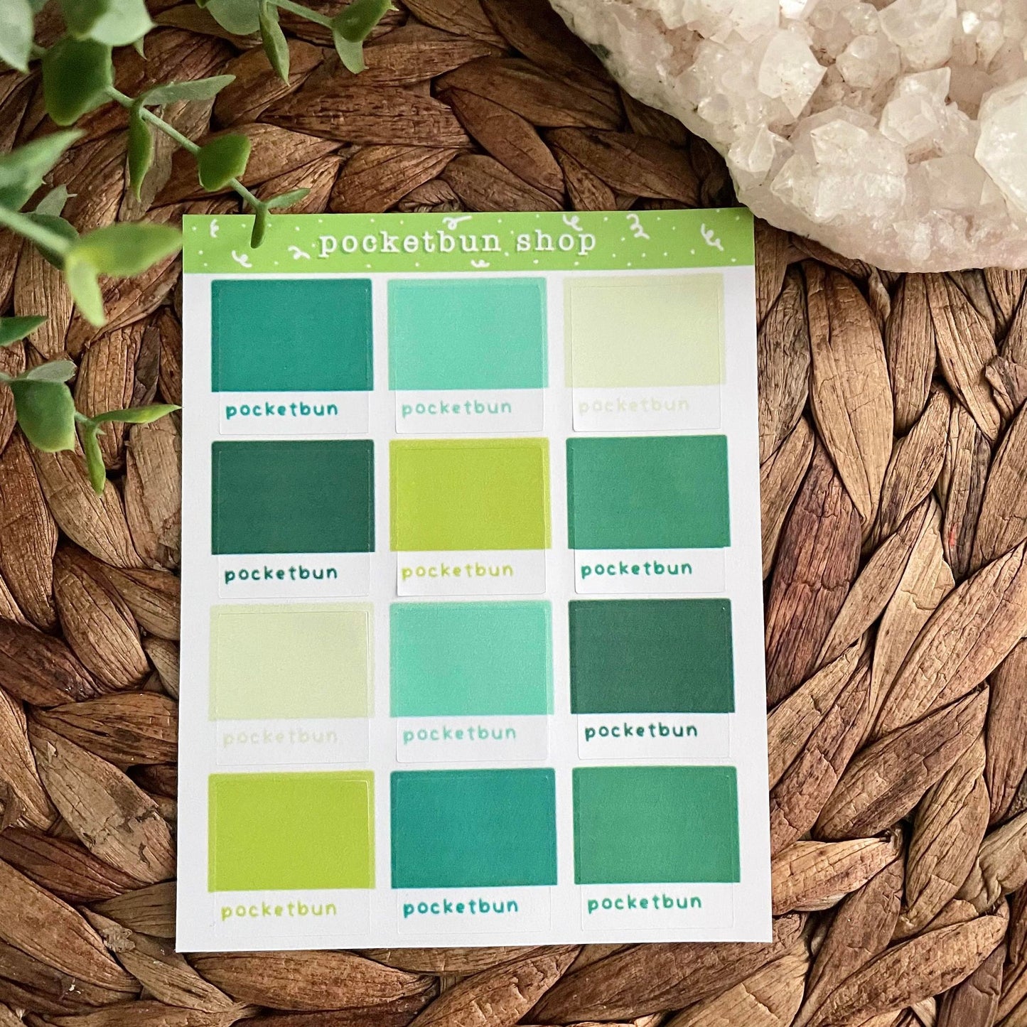 Pantone Swatches Sticker Sheets