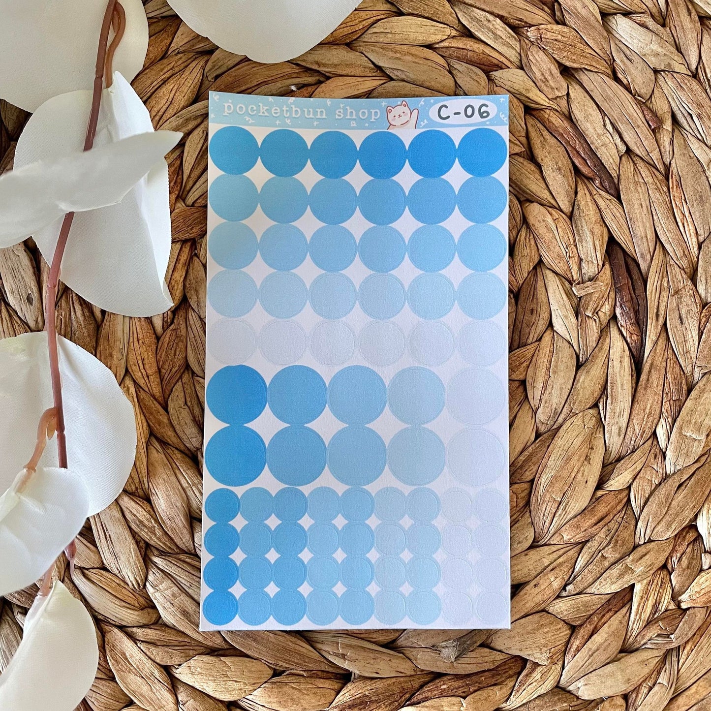 Solid Circles Deco Sticker Sheets