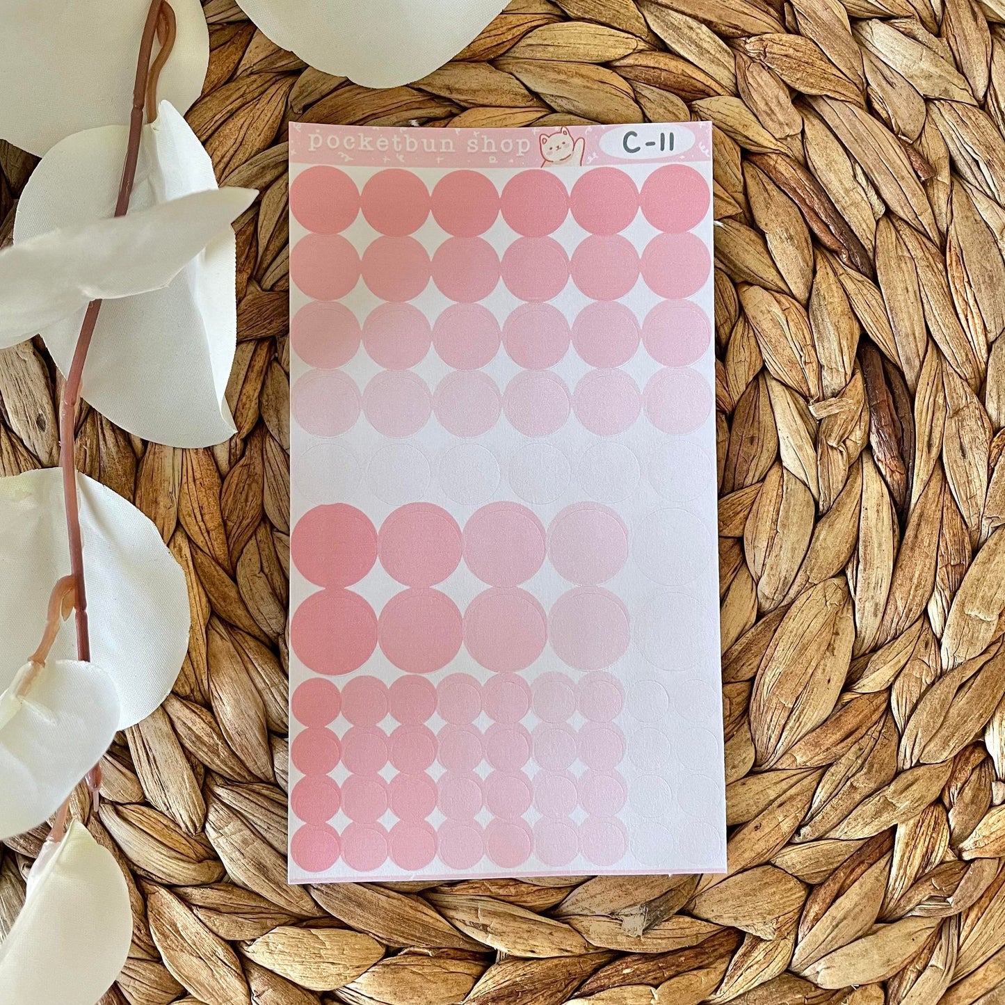 Solid Circles Deco Sticker Sheets