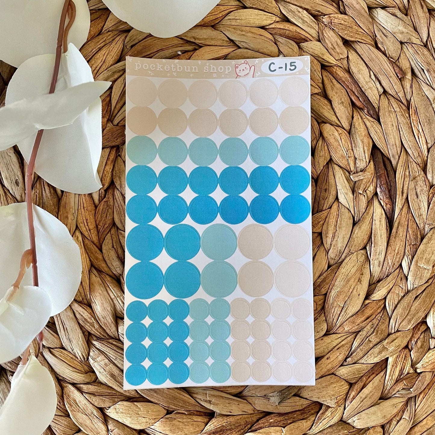 Solid Circles Deco Sticker Sheets