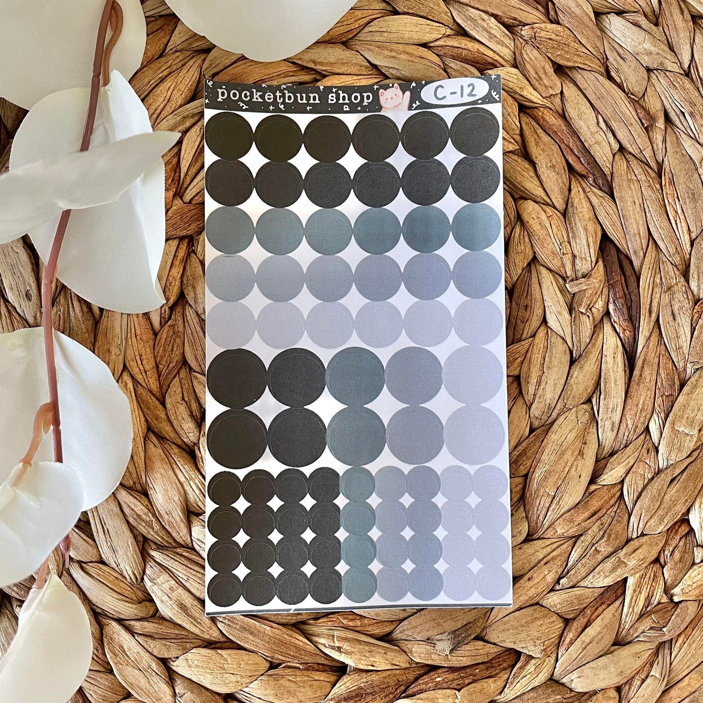 Solid Circles Deco Sticker Sheets