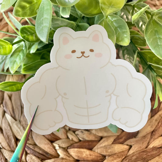 Buff Tofu Vinyl Sticker