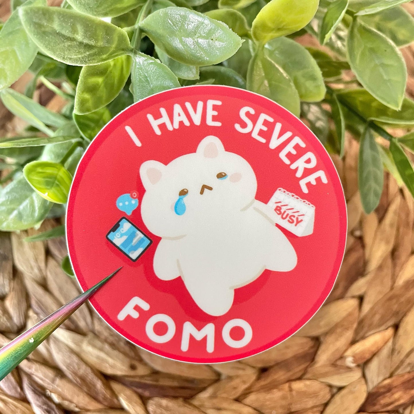 FOMO Tofu Vinyl Sticker