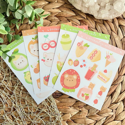 Fruity Cuties Sticker Sheet Bundle