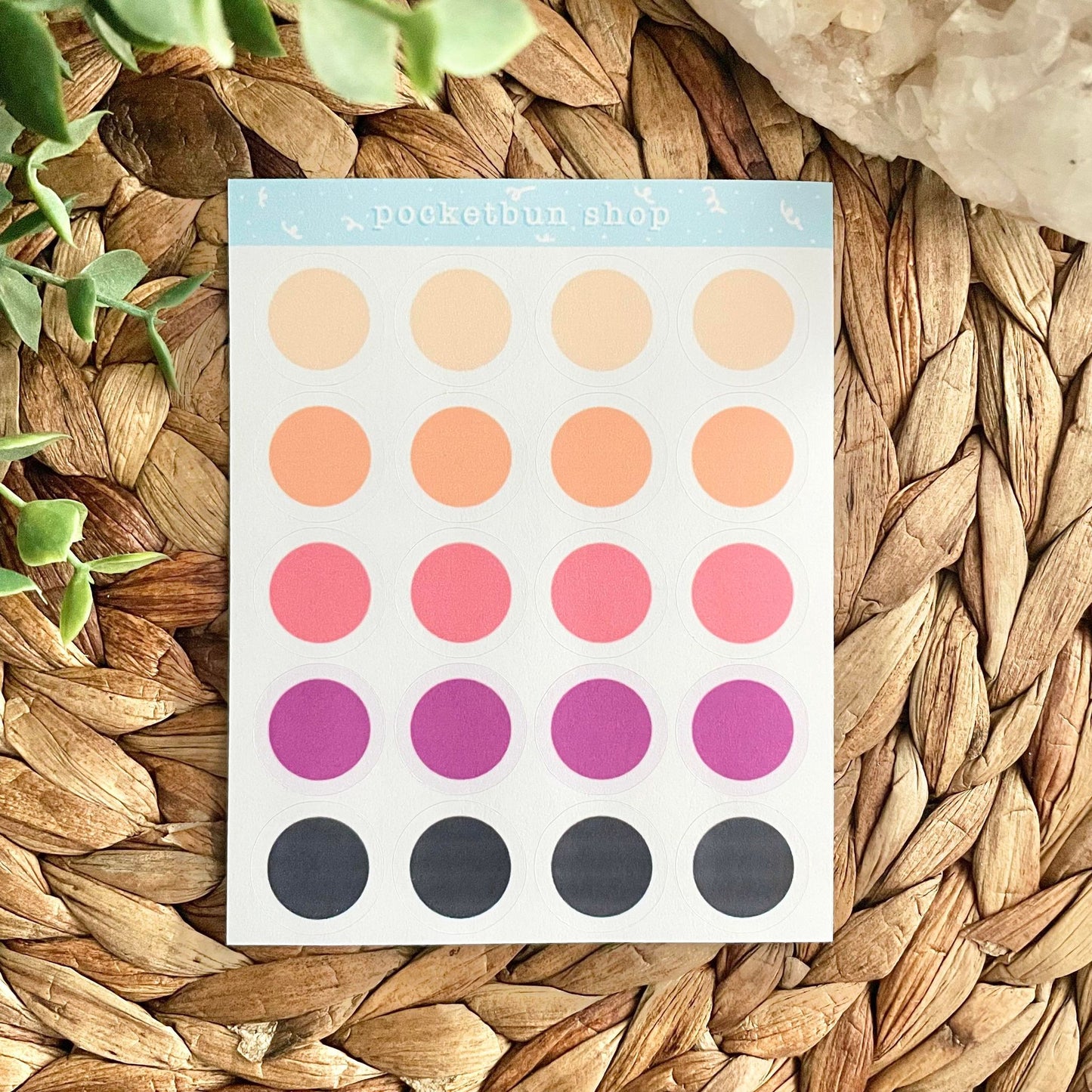 Pallet Dot Sticker Sheets (Version 6)