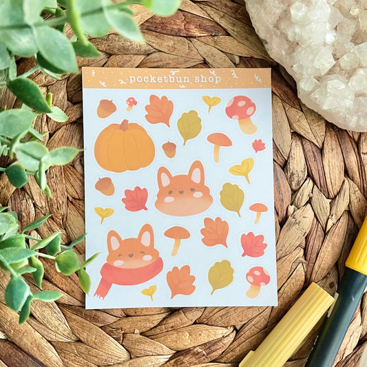 Foxy Fall Sticker Sheet